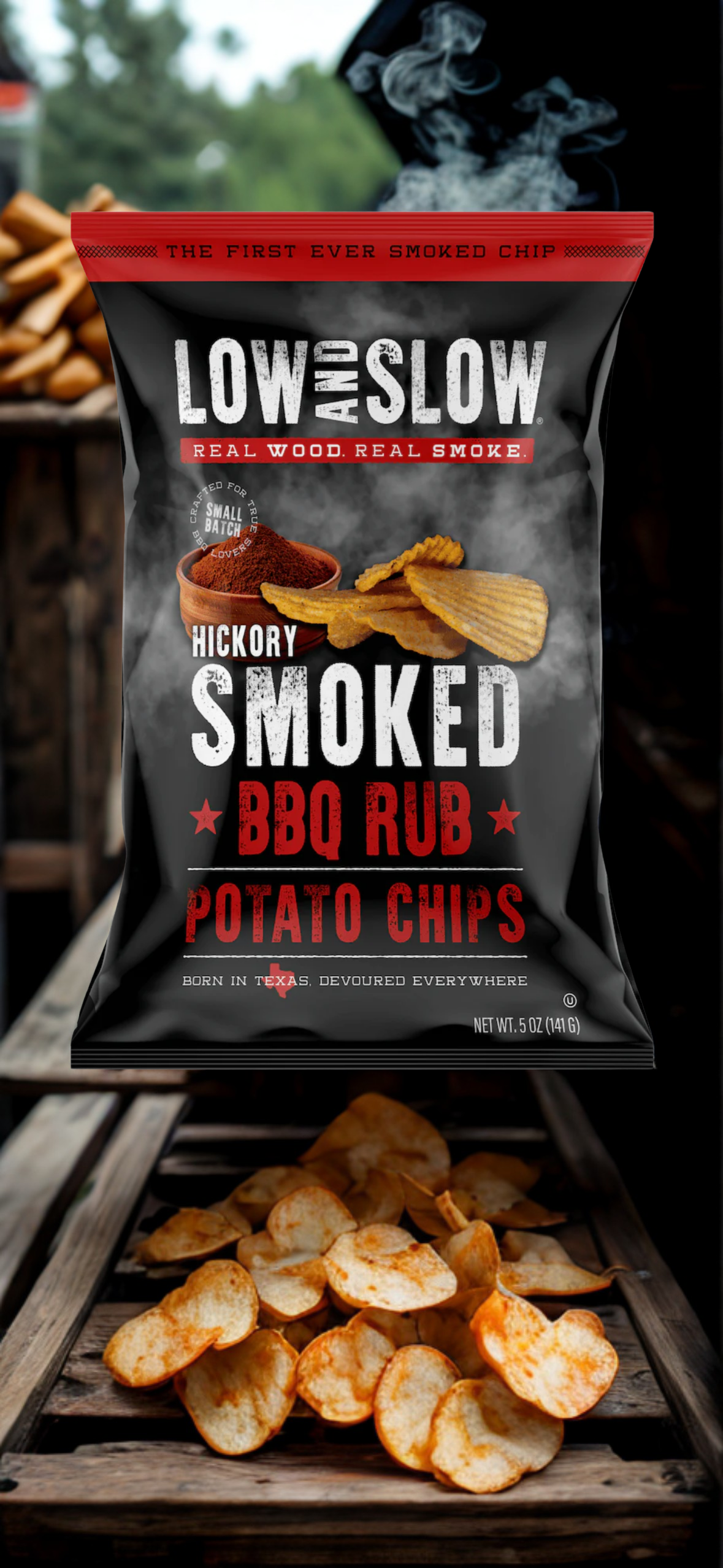 Low & Slow Hickory Smoked BBQ Potato Chips 5 oz.