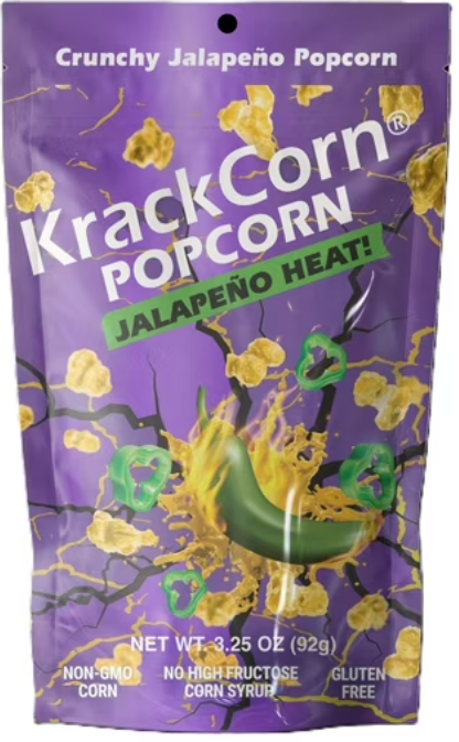 KrackCorn Jalapeno Heat! 3.25 OZ Personal Size