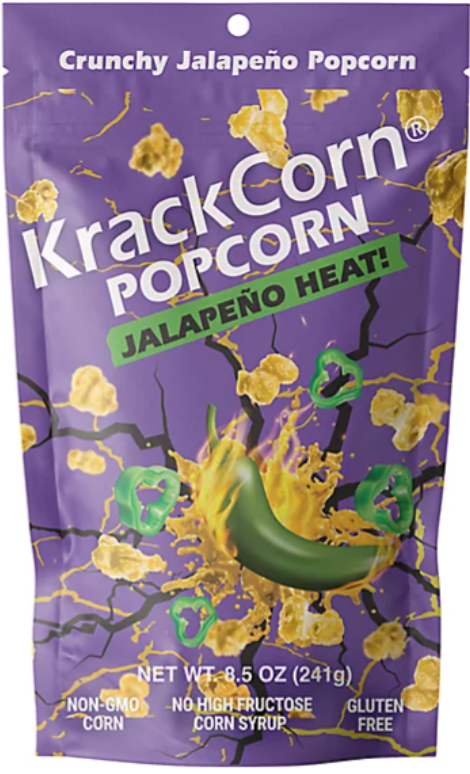 KrackCorn Jalapeno Heat! 8.5 OZ Family Size