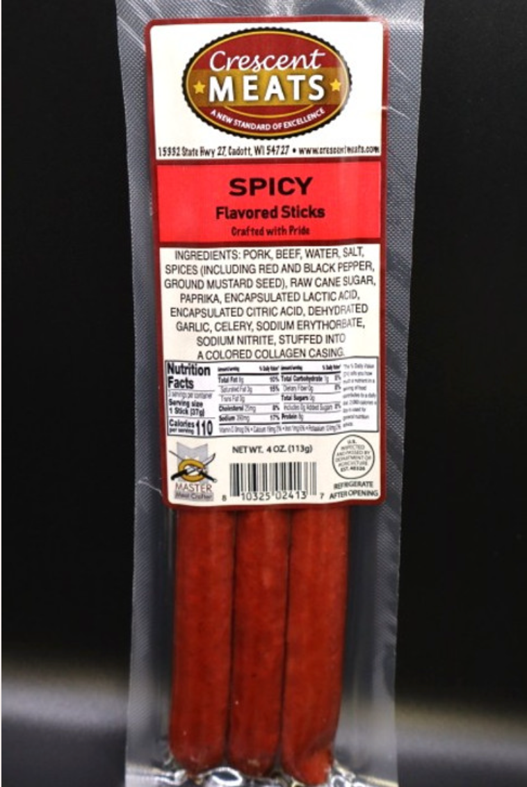 Crescent Meats Spicy Sticks 4oz