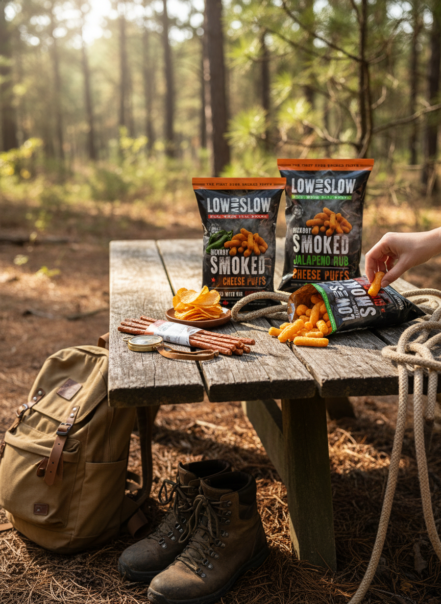 Product variety with outdoor adventure styling