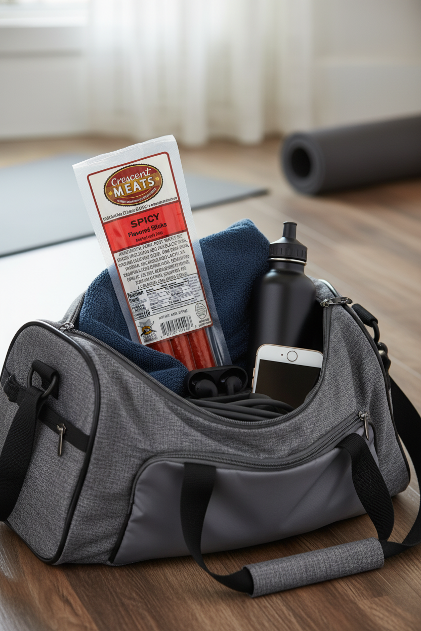 Spicy Sticks in workout bag